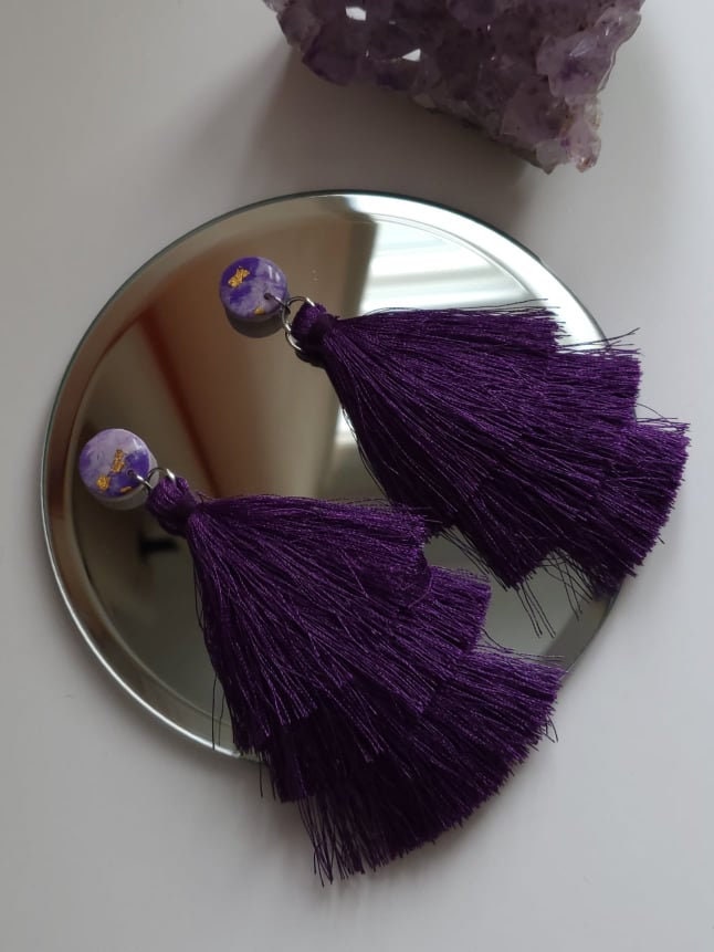 Women's Purple Earrings