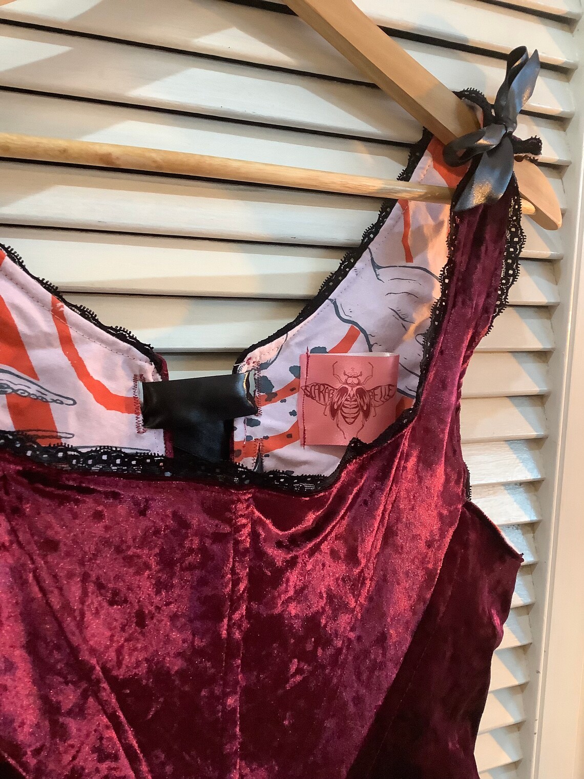 Red Velvet Corset Top Etsy