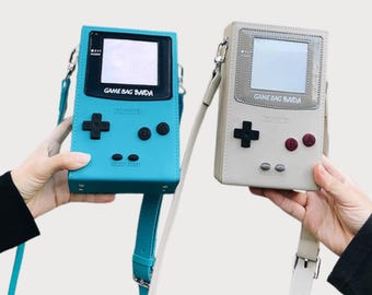 Retro Game Console Crossbody Bag, Unisex Shoulder Bag for Kids Teens Adults, Cute Gamer Purse, Couple Gift, Mini Messenger Handbag