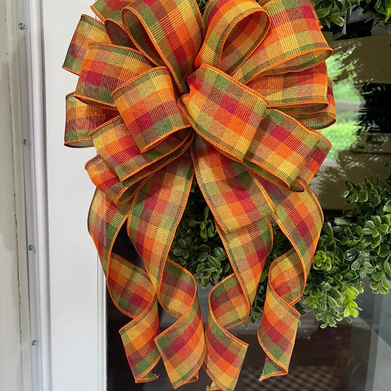 Outdoor Fall Lantern Bows - Etsy