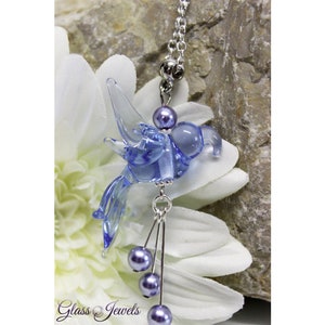 Pendant Necklace Parrot Bird of Paradise Lampwork #MA091
