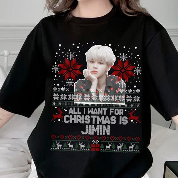 B.TS Ugly Christmas Sweater All I Want 