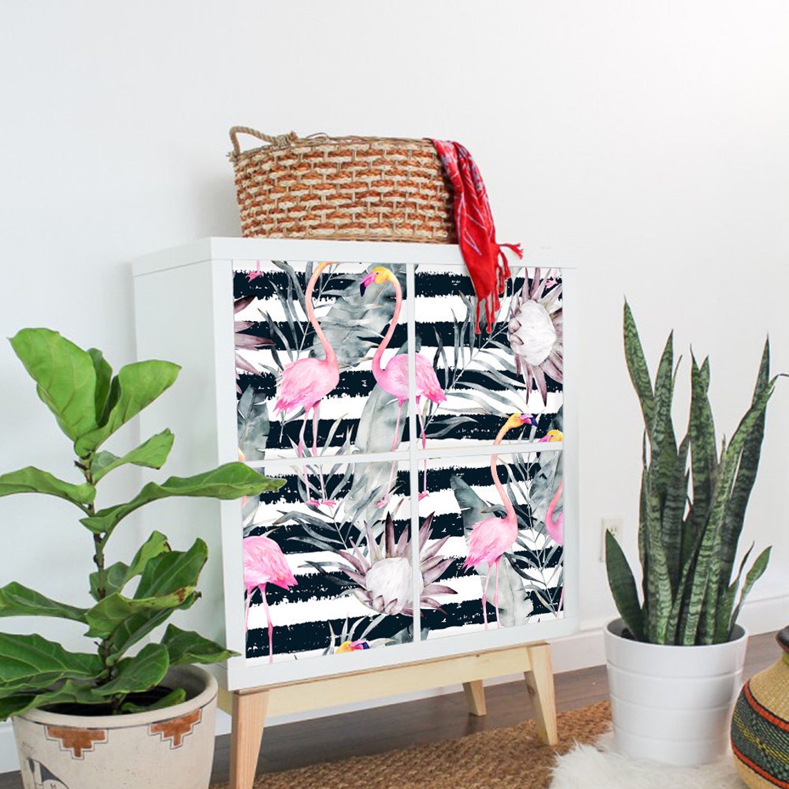 Furniture Decals for Kallax Expedit IKEA Tropical Pink Etsy