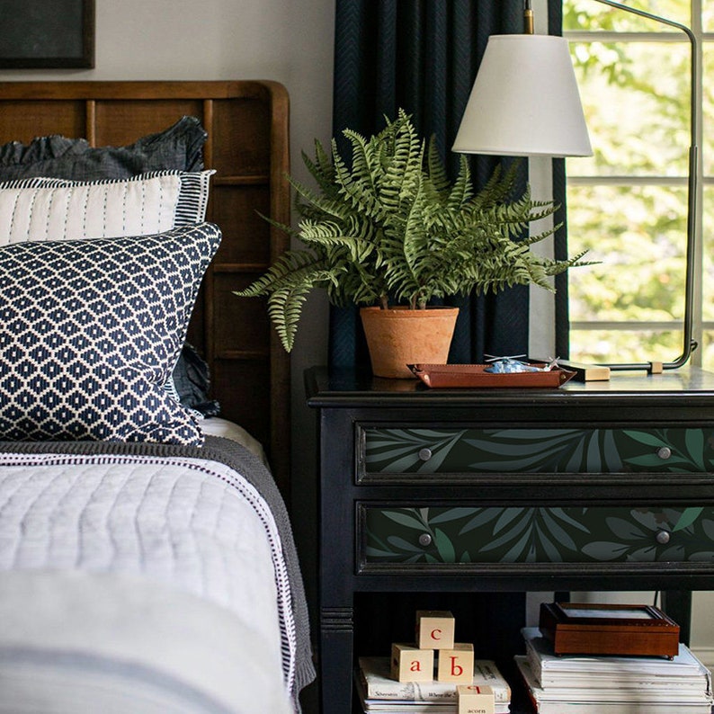 Vintage Tea Leaves Wallpaper IKEA Malm / Kallax Custom Etsy