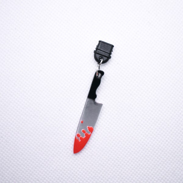 Knife Phone Dust Plug Charm, iPhone Android Dust Plugs, Phone Charms