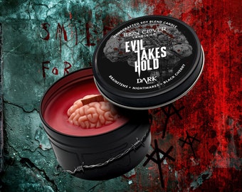Evil Takes Hold | The Evil Within Inspired Wood Wick Candle | Brainstems + Nightmares + Black Cherry