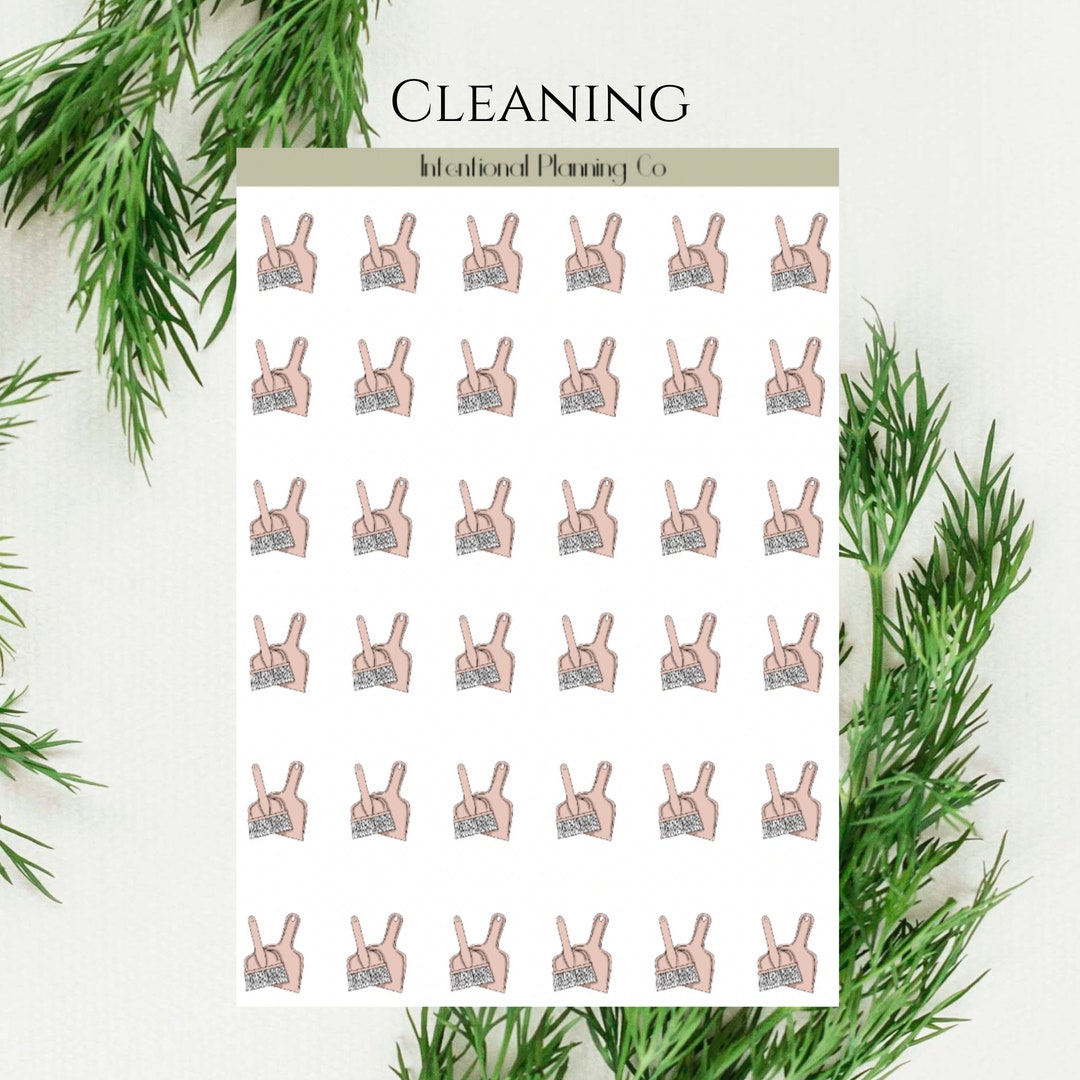 Planner Stickers Cleaning Functional Planner Sticker Icon Stickers ...