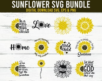 Free Free Sunflower Svg Bundles 105 SVG PNG EPS DXF File