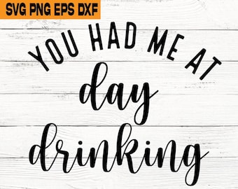 Day Drinking SVG: Funny Shirt & Cup Design (Digital Download)