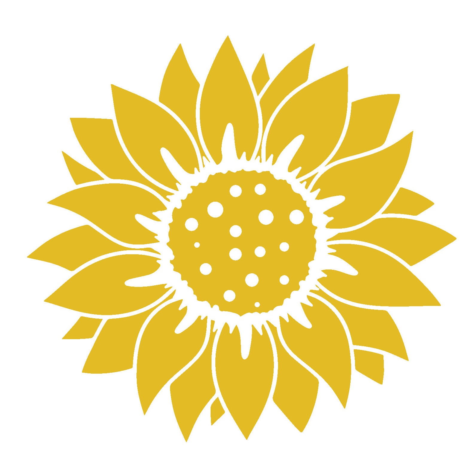 Sunflower Pattern SVG