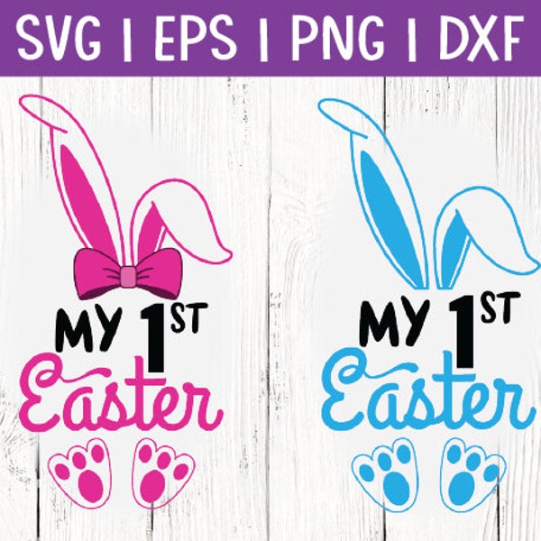 My 1st Easter svg, png, eps, dxf | Easter digital cut files | Easter svg | Easter shirt sayings | Easter baby svg, png, eps, dxf