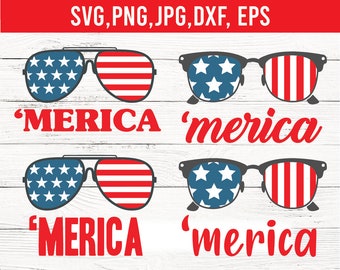 American Flag Sunglasses SVG: Patriotic Design (Digital Download)