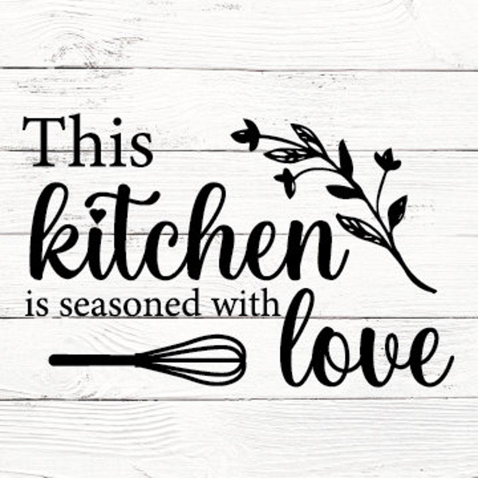 This Kitchen is Seasoned with Love SVG PNG EPS Seasoned with Etsy
