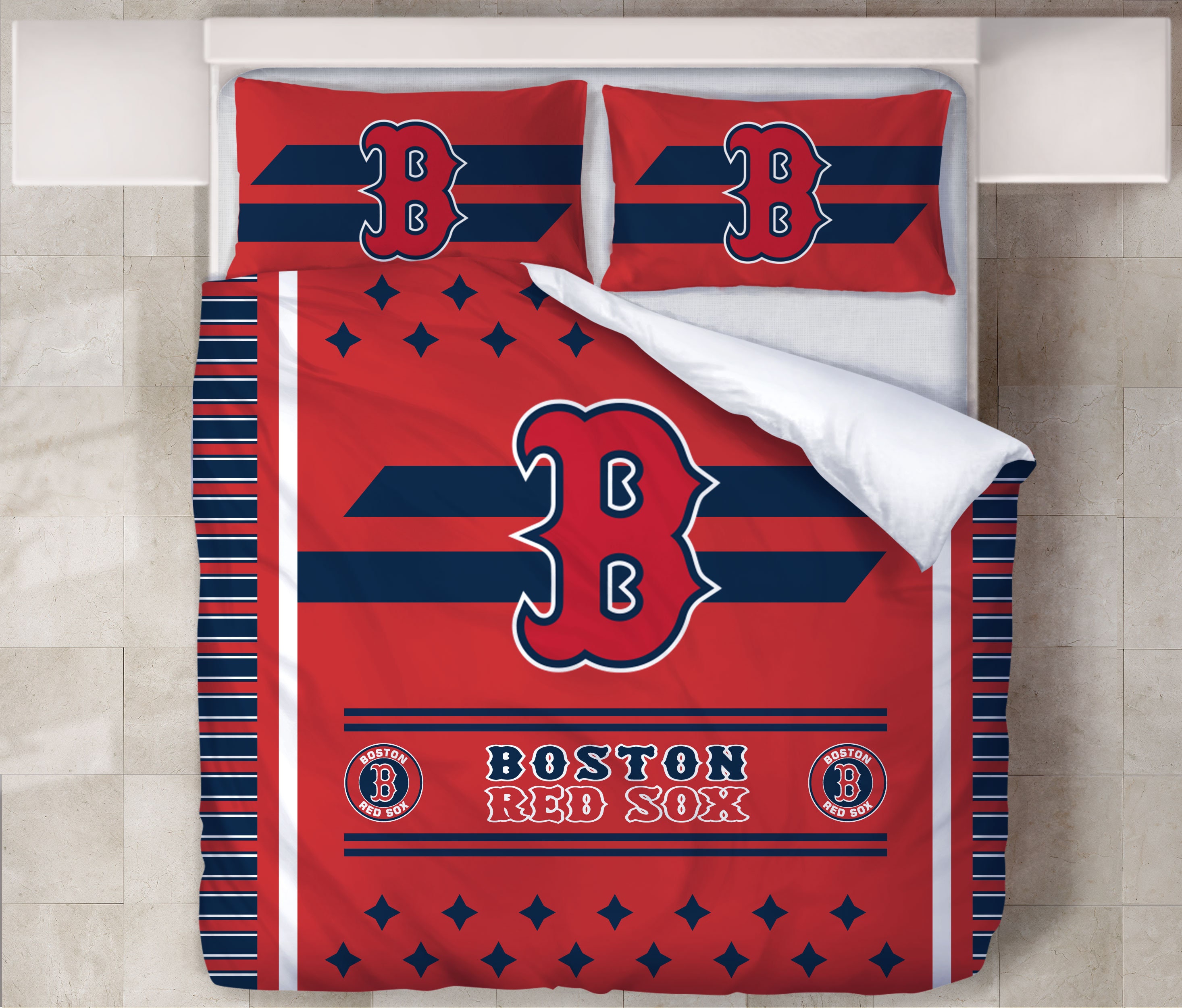 Boston Red Sox MLB Bedding Set 3D Print Gift For Lover MLB - Il Fullxfull.3233392238 Htmp