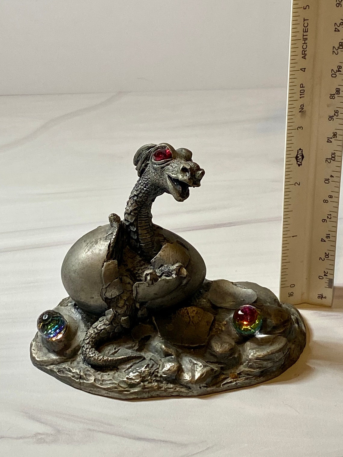Tudor Mint Pewter Dragon Awakening Etsy