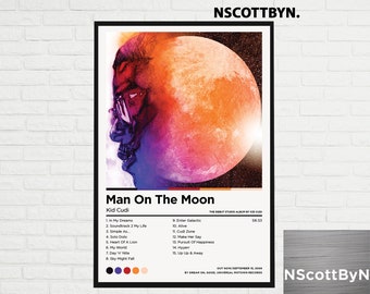 Man On The Moon Art Etsy