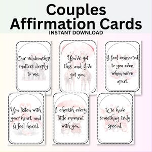 Cosy Couple's Connection Kit – 96 cartes de vœux imprimables pour couples | Notes d'amour romantiques animaux | Cadeau relationnel pour lui ou elle