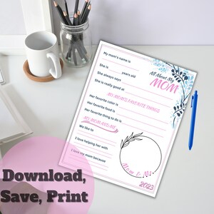 Carta para a mãe, Dia das mães, Lembrança, Presente personalizado para a mãe