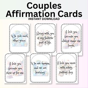 Cozy Couple&#39;s Affirmation Cards: Farmhouse Love Notes (Digital Download)