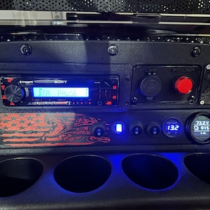 Golf Cart Single DIN Radio Bezel Bracket Designed for TXT Dash