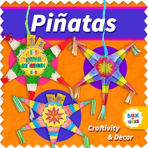 Pinata Craft for Kids • Hispanic Heritage Decor • Traditional Mexican Classroom Decoration • Make your Own Pinata • Hispanic Kids Activity