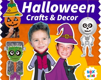 Halloween Activities for Kids • DIY Halloween Decor • Halloween Printable Craft Kit for Kids • Scissor Skills • Instant Download Decorations