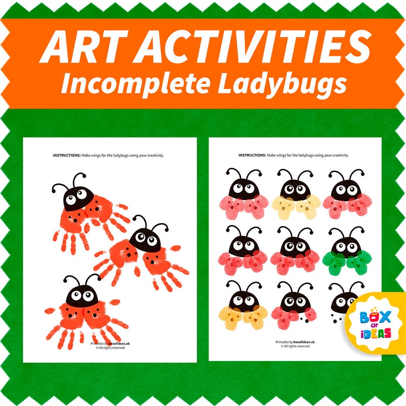 Ladybug Preschool Activities • Homeschool Preschool Art Activity ...