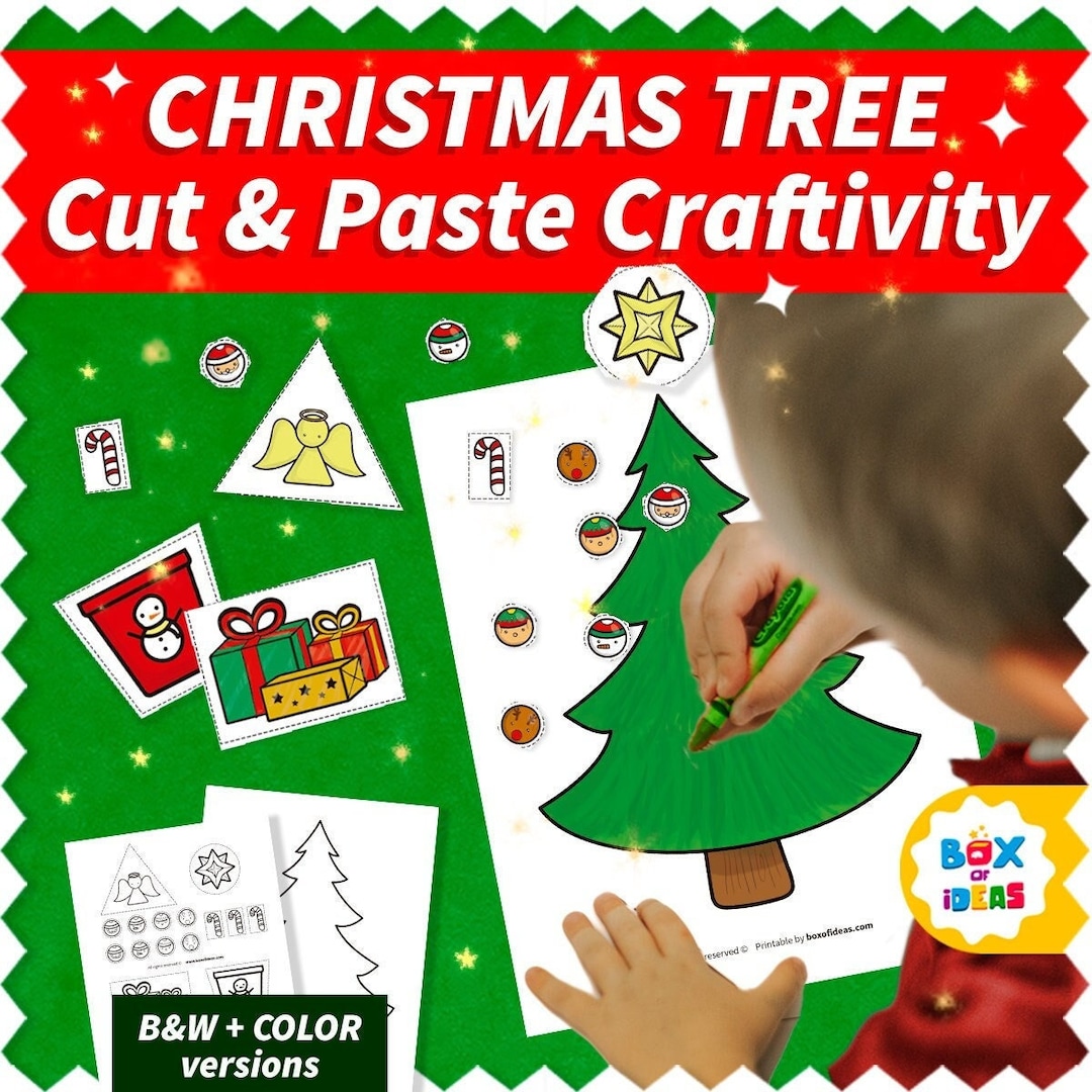 Christmas Tree Activities for Kids Kids DIY Christmas Card Kit Instant