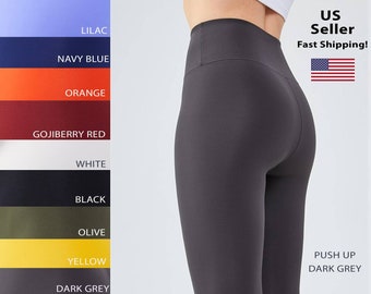 Womens Yoga Workout Leggings Push up Butt lifting Slimming Pants One Size Many Colors availabe