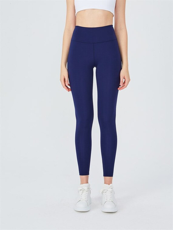 Buy Navy Blue High Rise Leggings for Women, ONLY