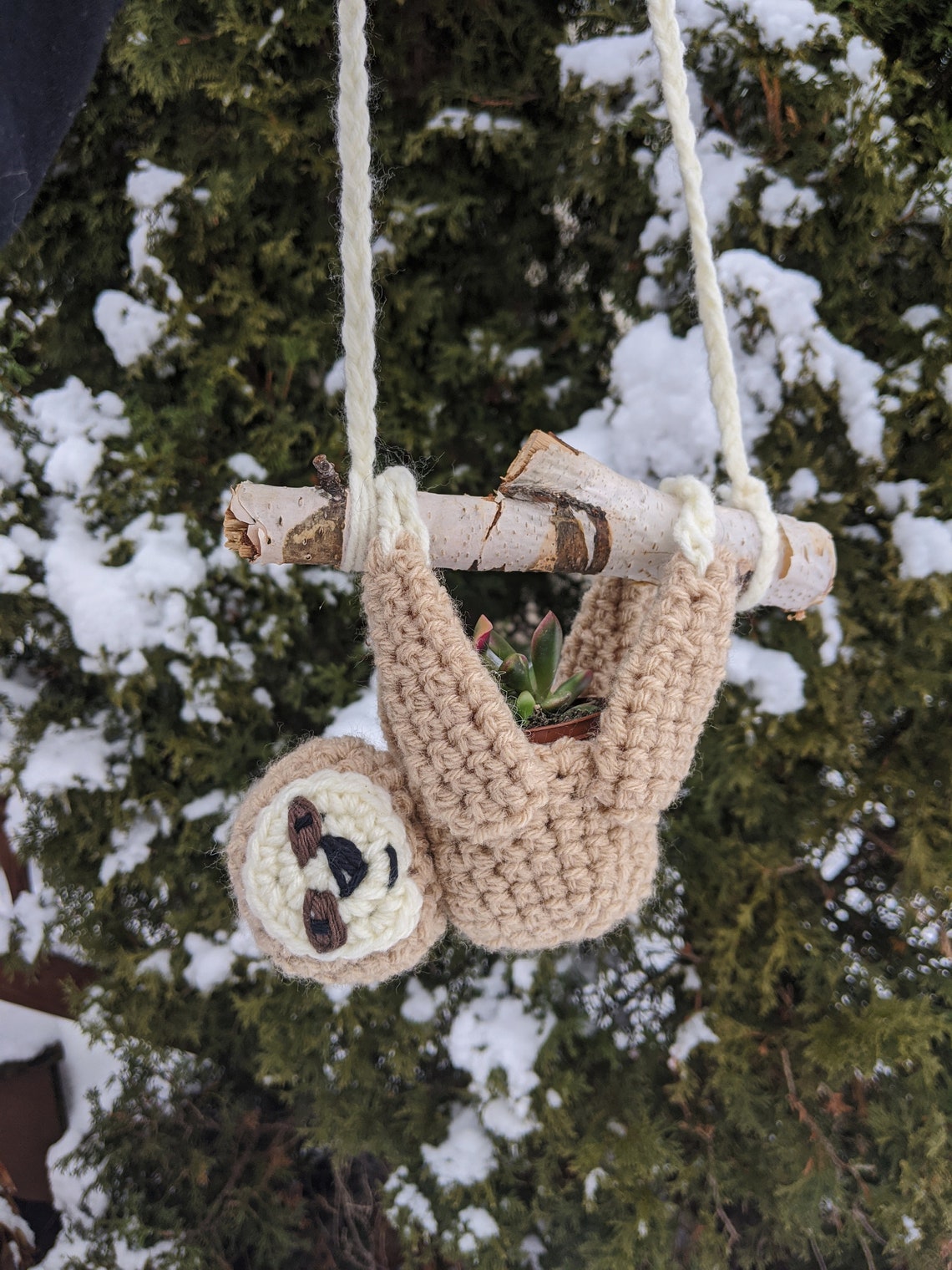 Sloth Plant Holder Sloth Planter Hanging Succulent Planter - Etsy