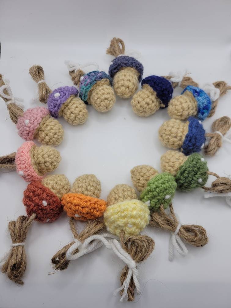 Crochet Mushroom Garland Etsy