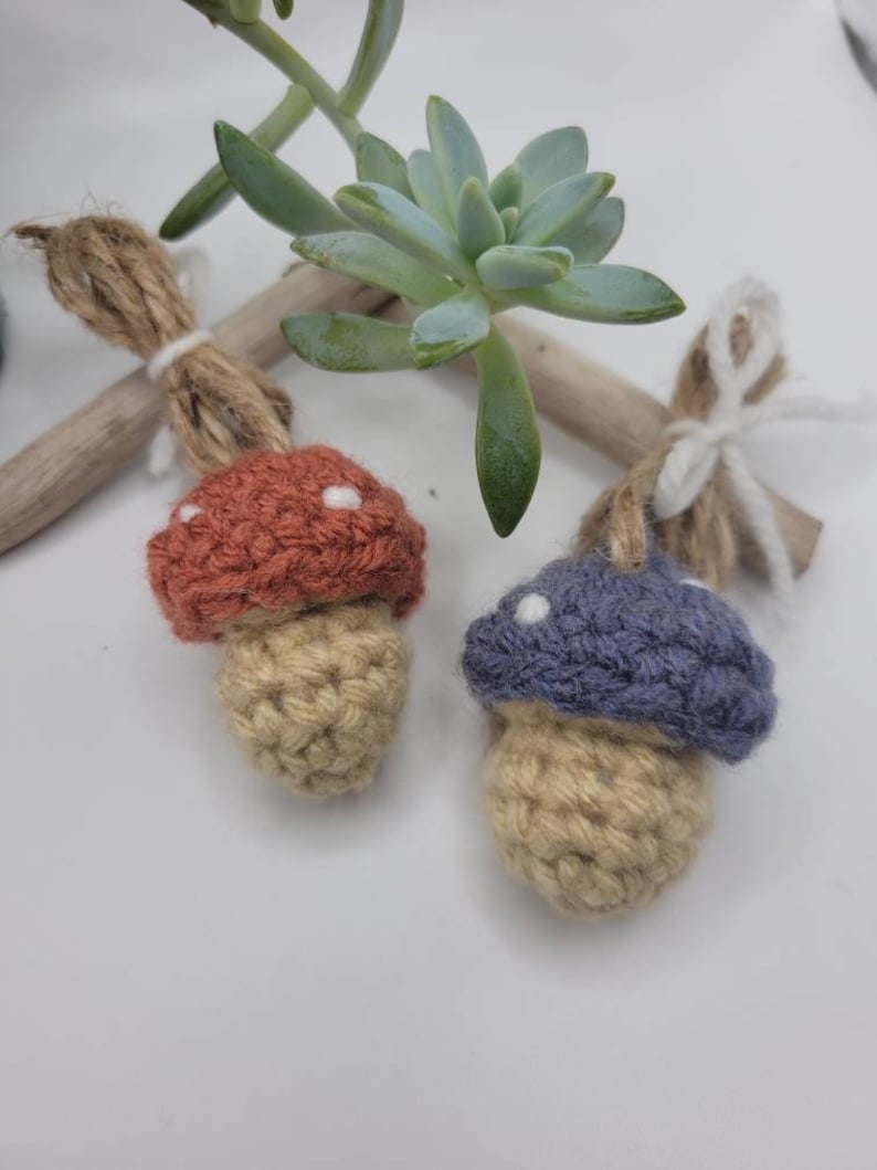 Crochet Mushroom Garland Etsy