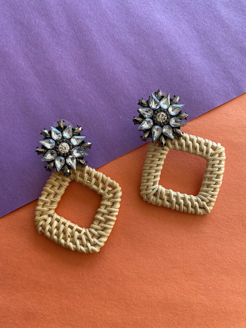 Lightweight Hypoallergenic Statement earring Handmade CLAY EARRINGS