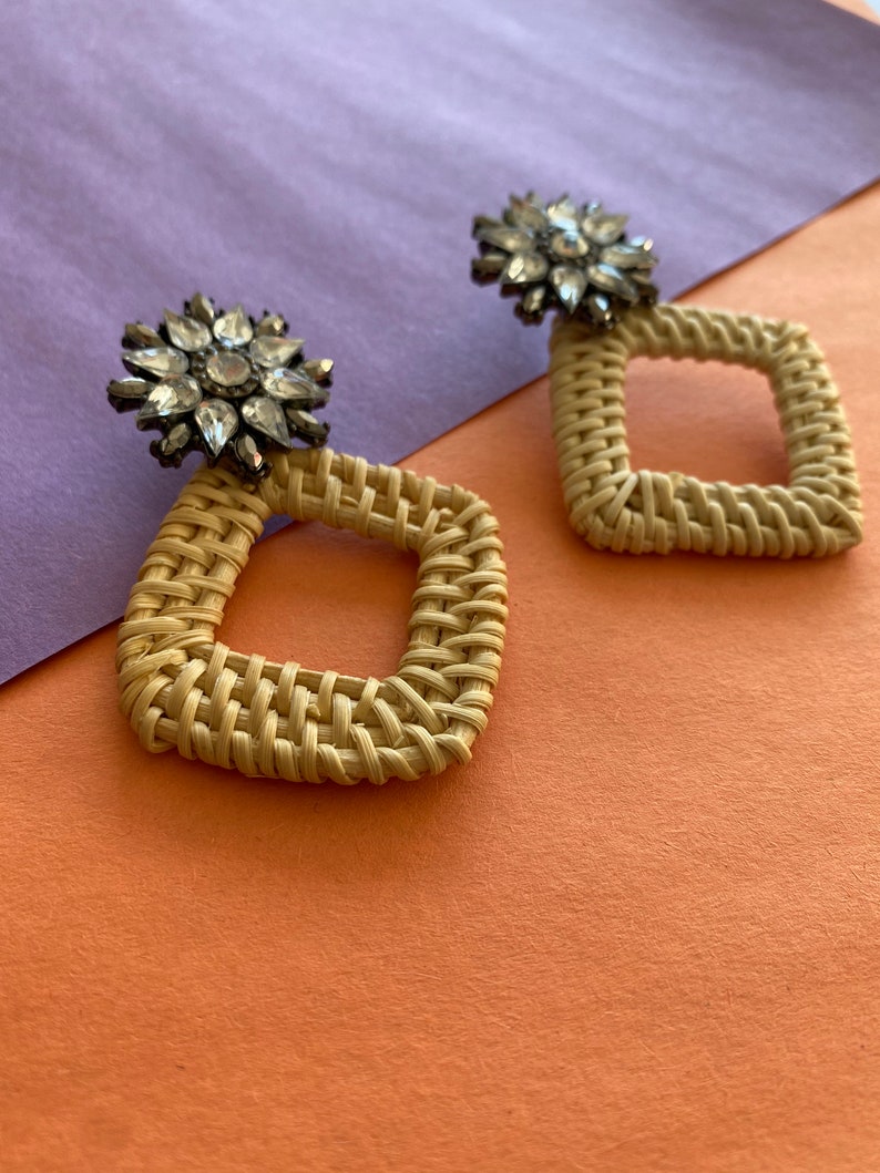 Lightweight Hypoallergenic Statement earring Handmade CLAY EARRINGS