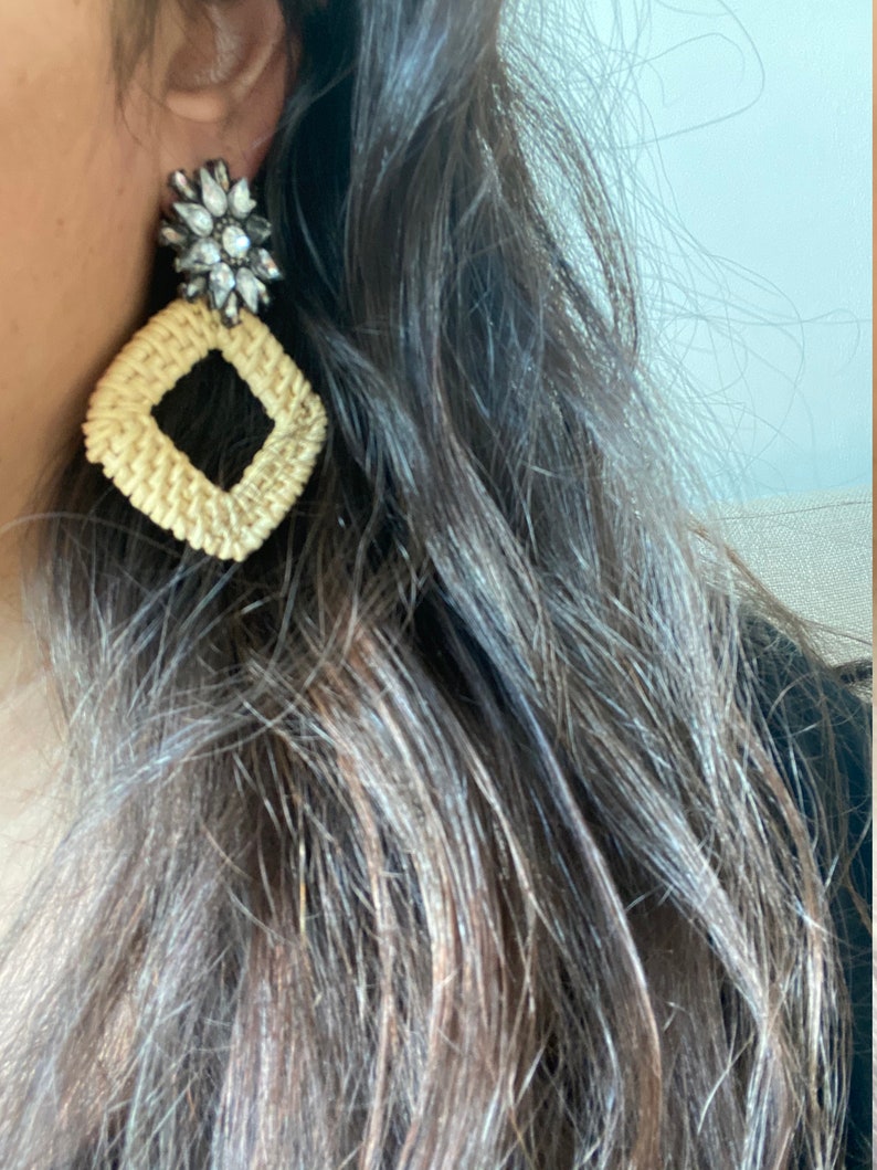 Lightweight Hypoallergenic Statement earring Handmade CLAY EARRINGS