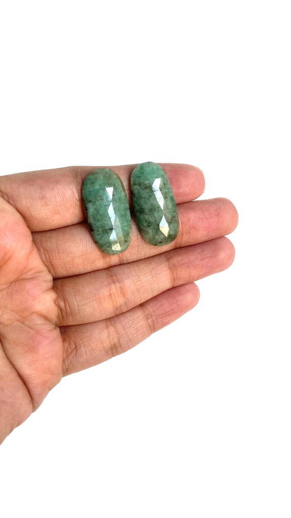 18 Cts Natural Emerald May Birthstone Necklace for Her Emerald