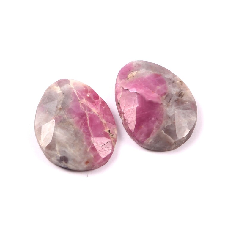 Best /& Beautiful Bio color sapphire Gemstone Loose Faceted Gemstone Earring Pair Gemstone-Gift for her-Personalised gift-Wedding gift-Gems