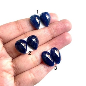 Loose Natural Sapphire For Engagement Ring and Earrings for Her Blue Sapphire Jewelry September Birthstone Gift Healing Crystal Sapphire