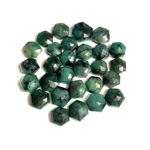 AAA Quality Natural Emerald May Birthstone Necklace For Her 6-10 mm Emerald Birthstone jewelry Gift For Mom Emerald Bridal Earring.