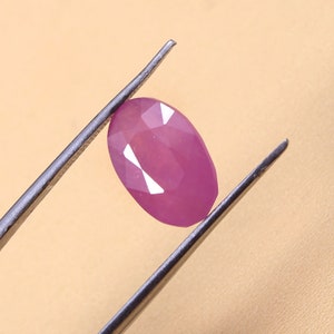 Natural Sapphire Engagement Ring Gemstone Long Oval Shape Faceted Cut Benefic Stone 4.7 Ct Pink Sapphire 12X7.9X5mm Natural Gemstone Jewelry