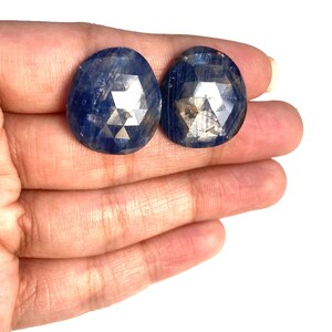 Rare Multi Color Sapphire Stones For Earring Natural Bi Color Sapphire Loose Gemstones For Jewelry Hand Selected Bi Color Sapphire Pair 30ct
