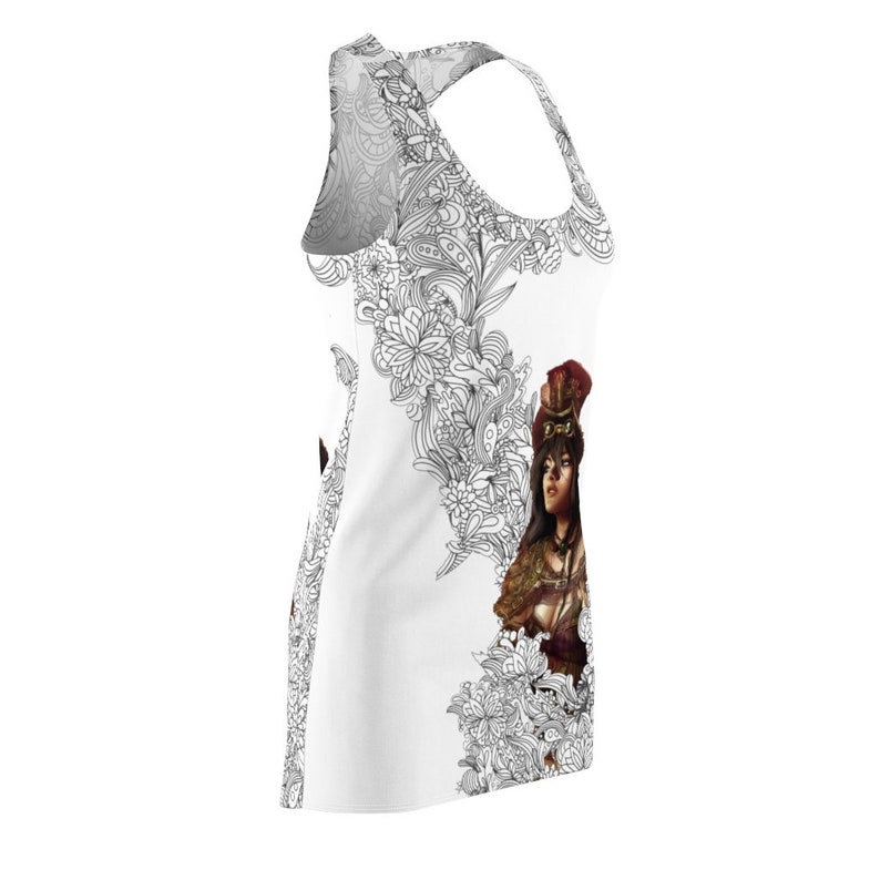 Steampunk Lookout Girl White Dress