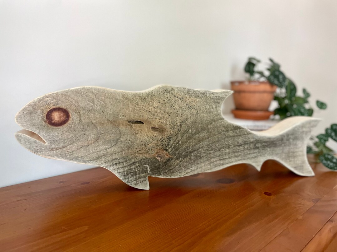 Reclaim Wood Fish Rustic Wood Fish Reclaim Wood Fish Wall Art Beach