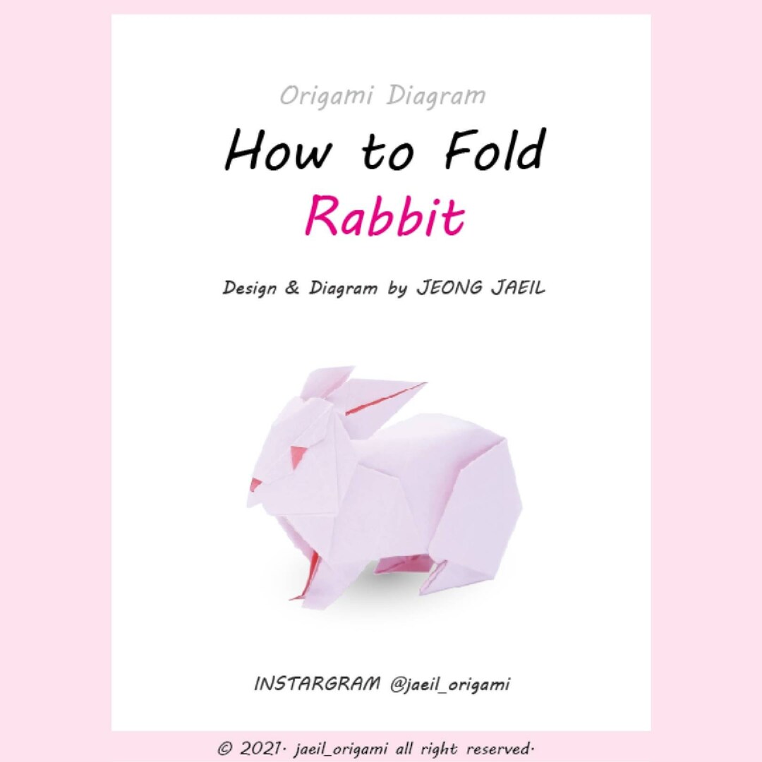 Buy Origami Diagram How to Fold a Rabbit Online in India - Etsy