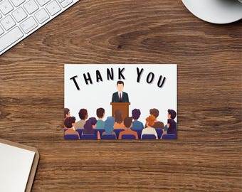Public Talk Thank You Cards - Set of 12