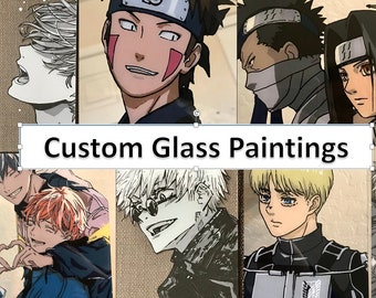 Anime Painting Etsy Anime Painting Etsy