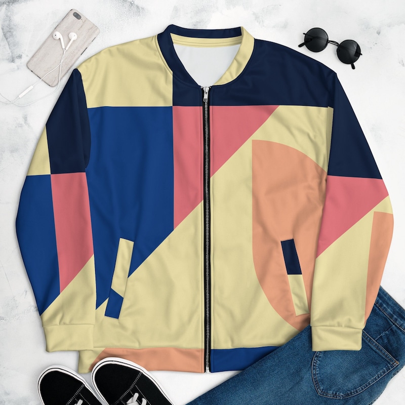 Block Design Jacket Color Block Design - Etsy