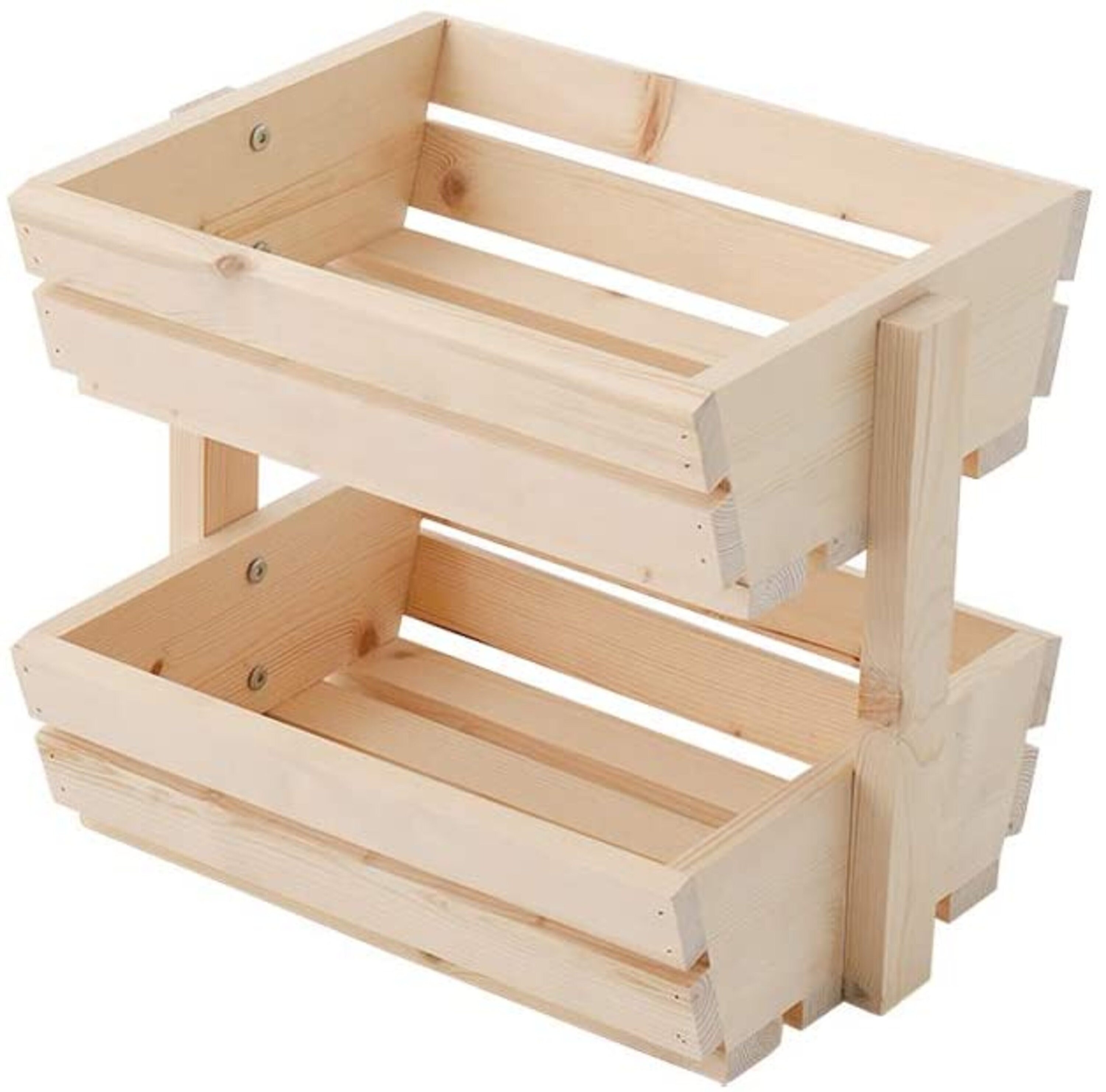 Wooden Fruit Basket Vegetable Fruit Holder Detachable Fruit Etsy