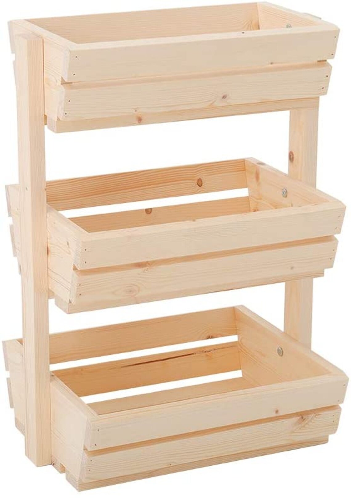 Wooden Fruit Basket Vegetable Fruit Holder Detachable Fruit Etsy